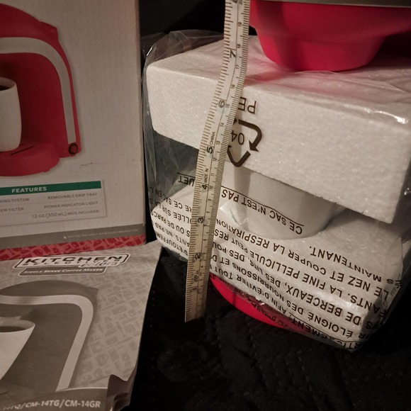 NEW Red Kitchen Selectives Colors Single Serve Coffee Maker RED - Picture 4 of 7